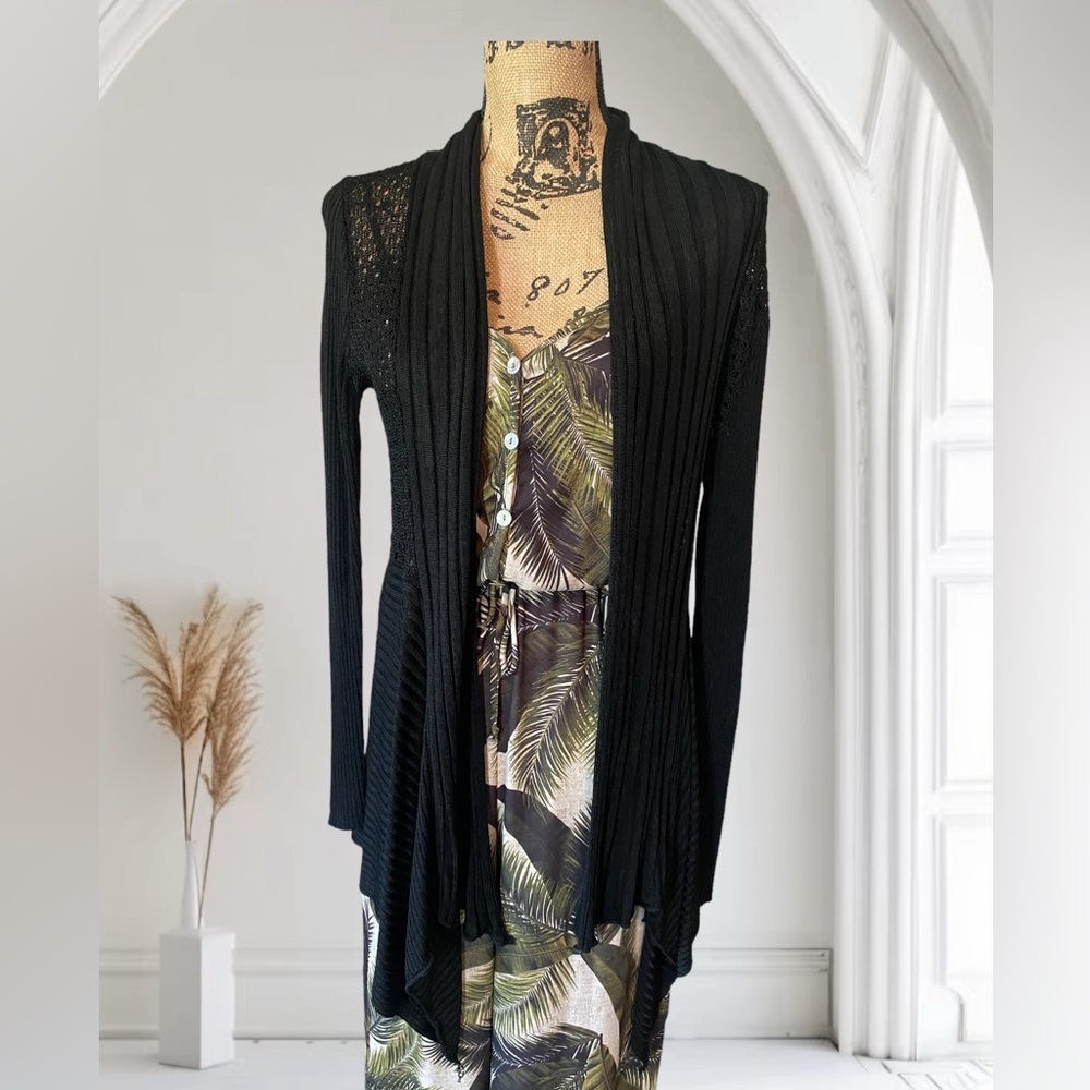 Black Long Sleeve Cardigan